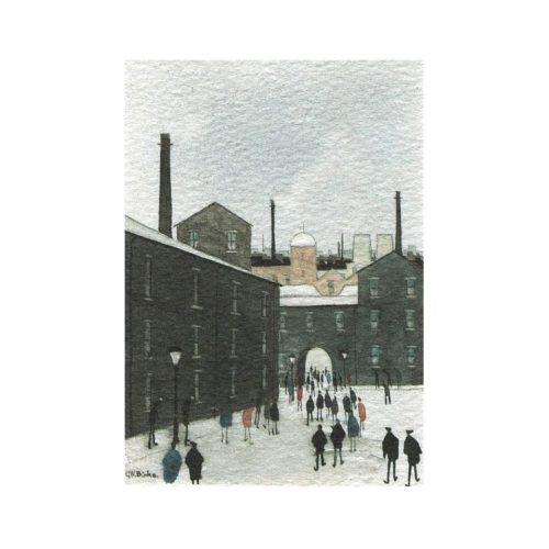 The Mill Yard - Coloured By G W Birks