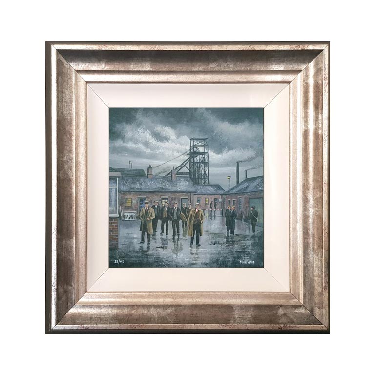 The Meeting - The Colliery Yard by John Wood